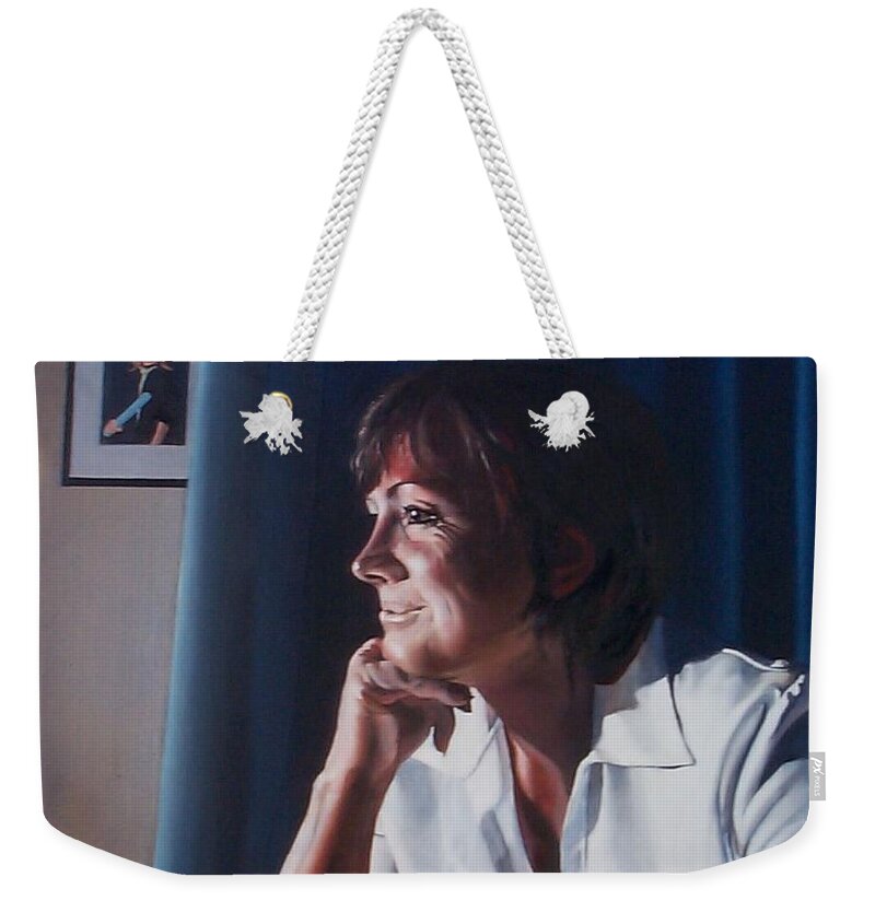 Joey Johnson Weekender Tote Bag featuring the painting Forever Young by Tim Johnson