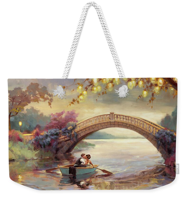 Romance Weekender Tote Bag featuring the painting Forever Yours by Steve Henderson