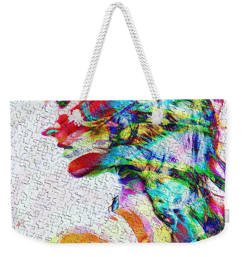 Forget Weekender Tote Bag featuring the mixed media Forget by Kiki Art