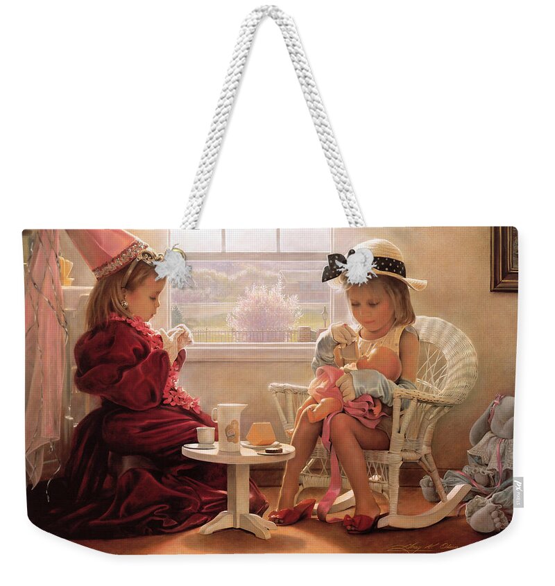 Girls Weekender Tote Bag featuring the painting Formal Luncheon by Greg Olsen