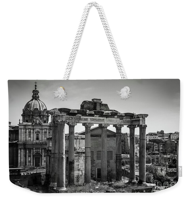 Foro Weekender Tote Bag featuring the photograph Foro Romano, Rome Italy by Perry Rodriguez
