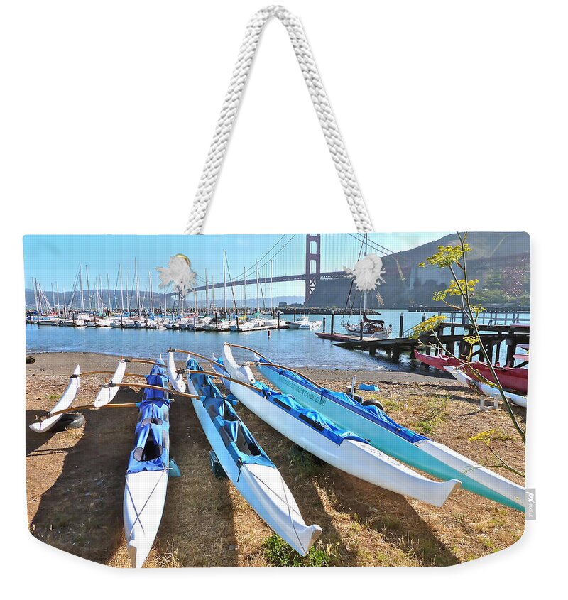 Fort Baker Weekender Tote Bag featuring the photograph Fort Baker California by K L Kingston