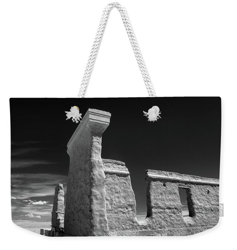 New Mexico Weekender Tote Bag featuring the photograph Fort Union Ruins by James Barber