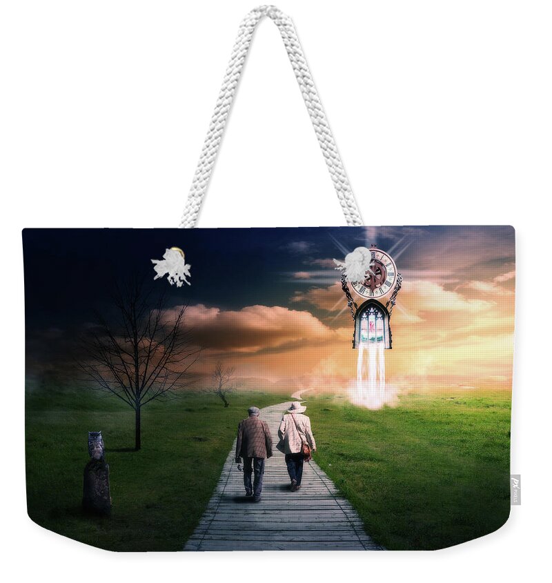 Garden Weekender Tote Bag featuring the digital art Fountain Of Youth by Nathan Wright