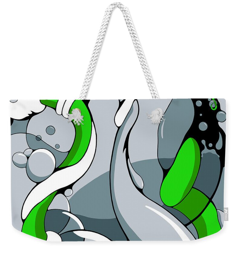 Vines Weekender Tote Bag featuring the drawing Fountainhead by Craig Tilley