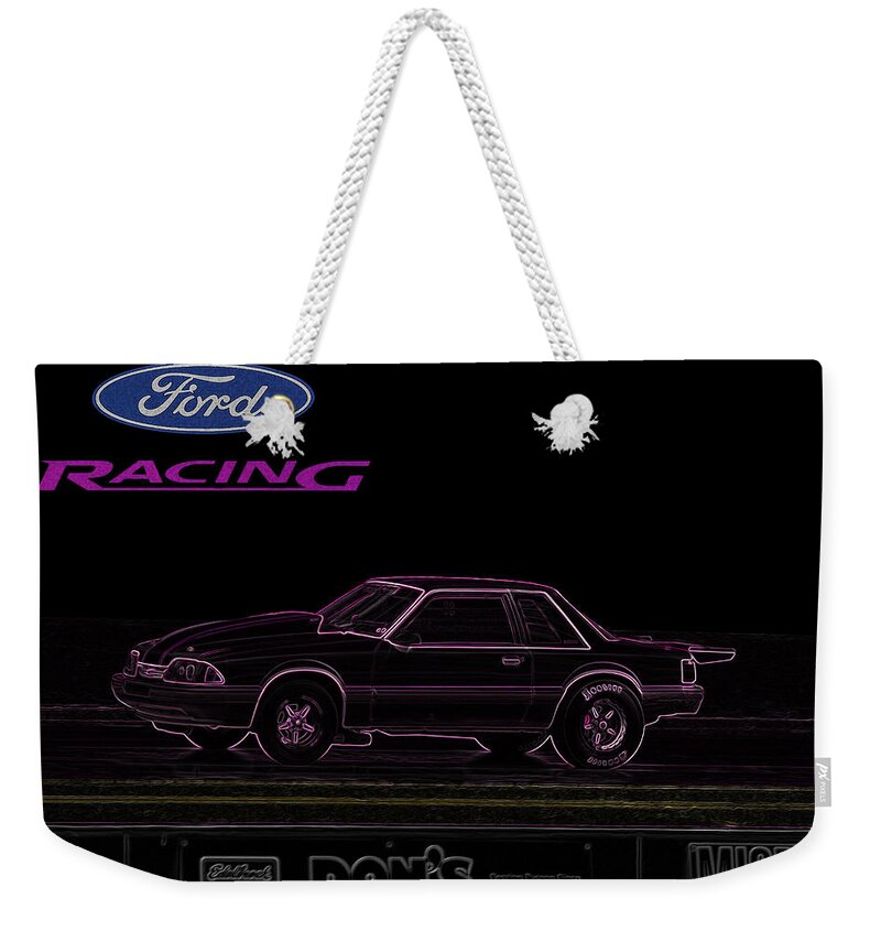 Ford Weekender Tote Bag featuring the digital art Fox Body by Darrell Foster