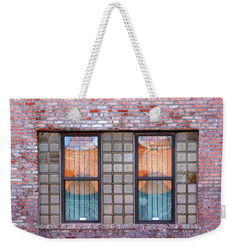 Window Weekender Tote Bag featuring the photograph Fracture Reflection by Cate Franklyn