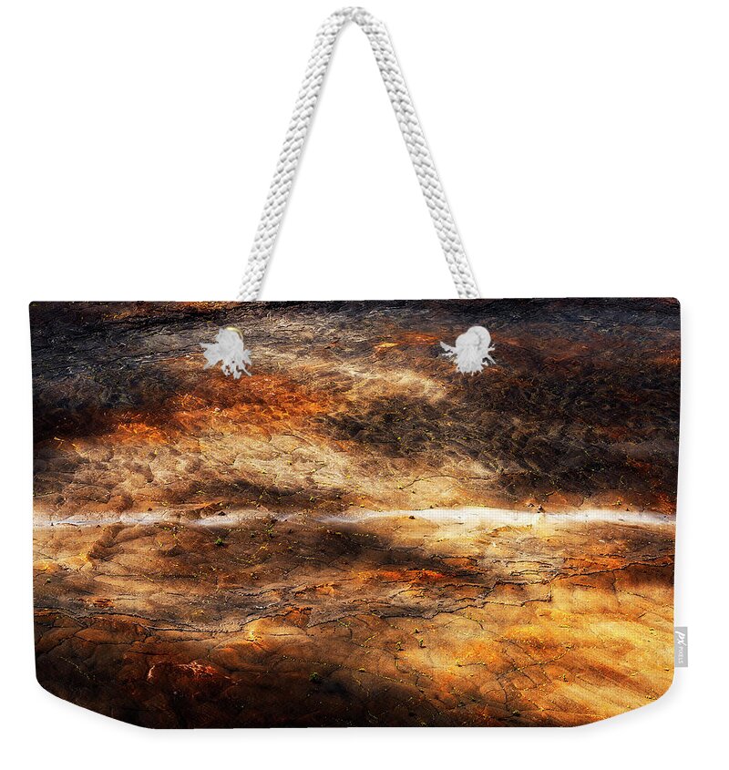 Volcano Weekender Tote Bag featuring the photograph Fractured by Ryan Manuel
