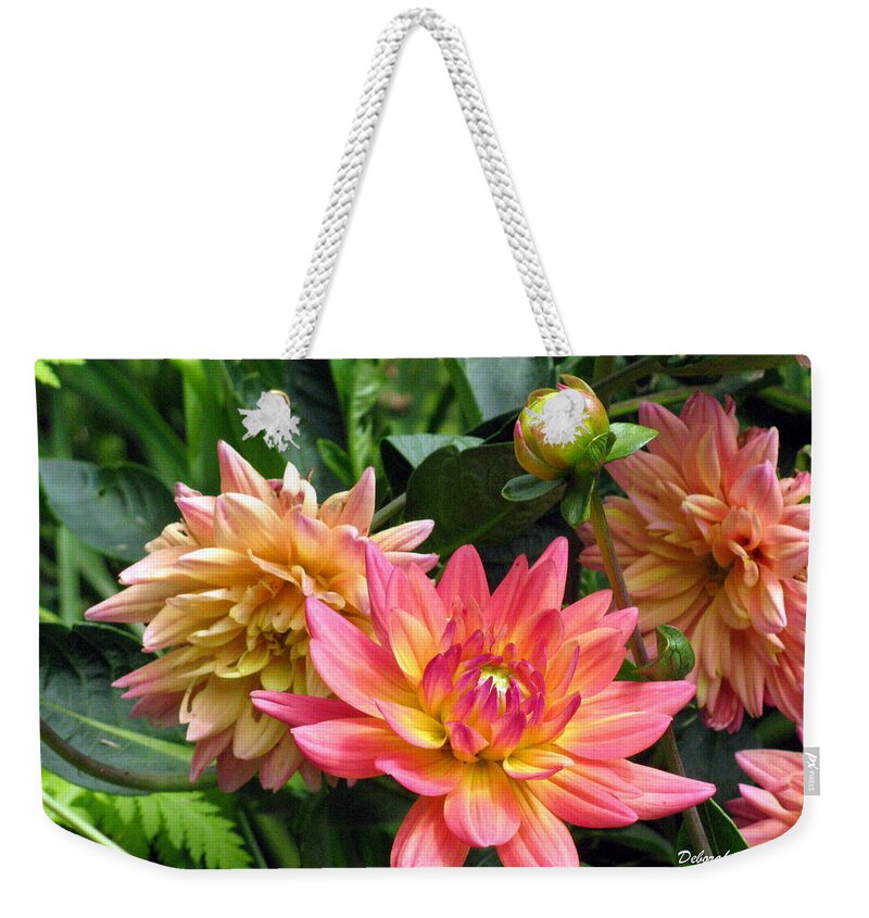 Flowers Weekender Tote Bag featuring the photograph Fragrant Grouping by Deborah Crew-Johnson