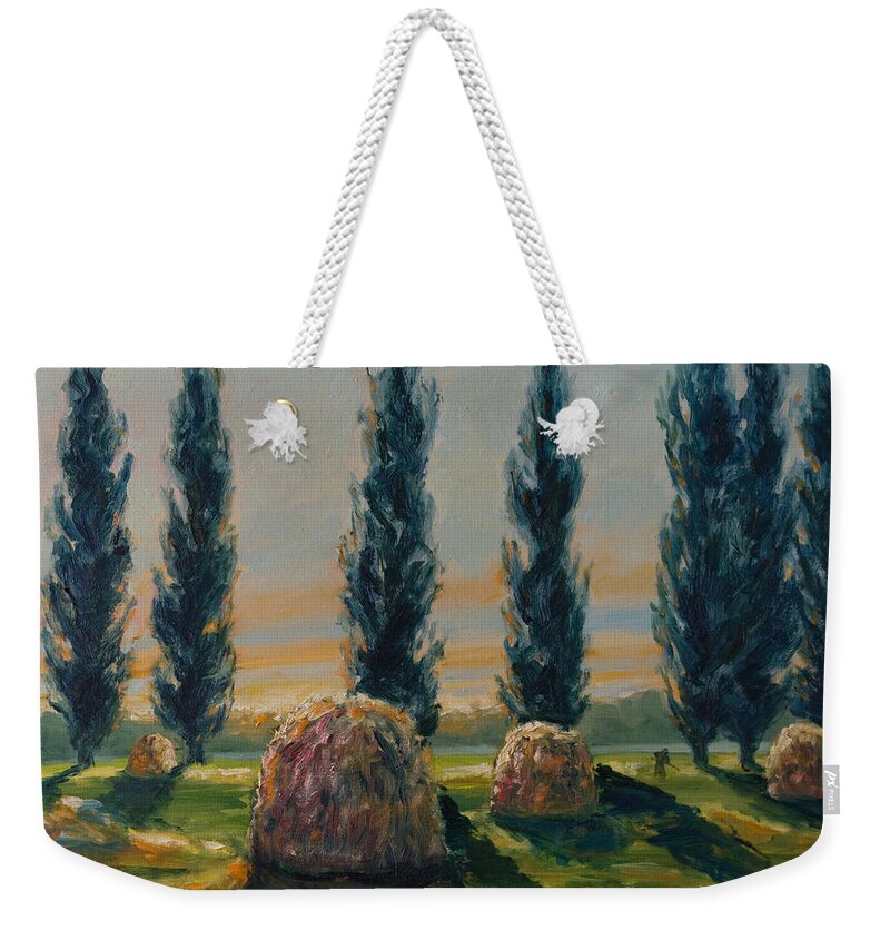 Trees Weekender Tote Bag featuring the painting France IV by Rick Nederlof