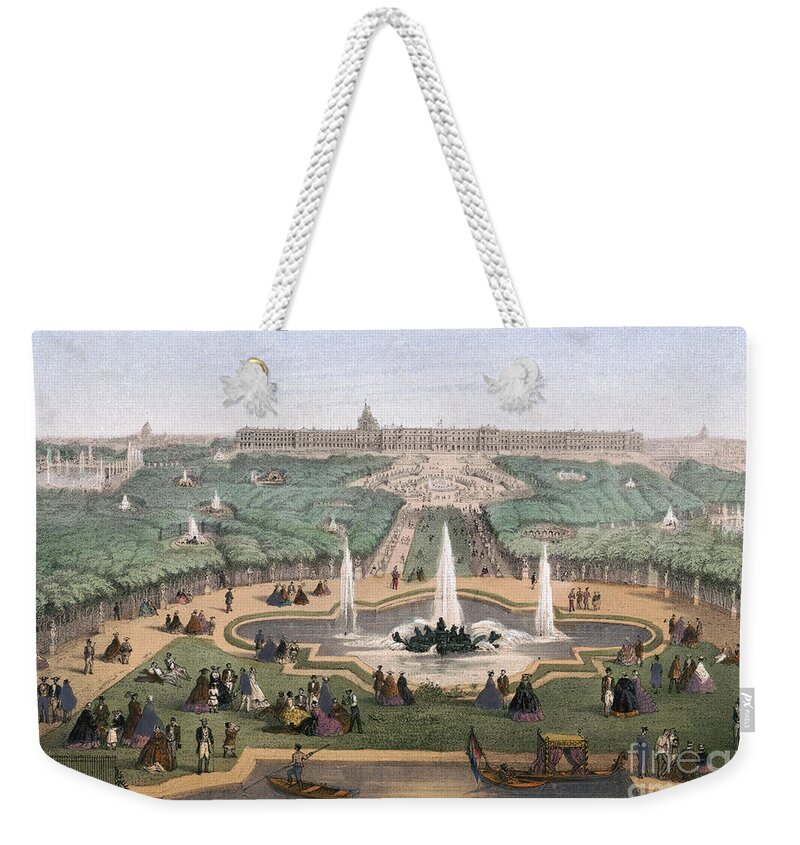 1870s Weekender Tote Bag featuring the drawing FRANCE, VERSAILLES, c1875 by Granger