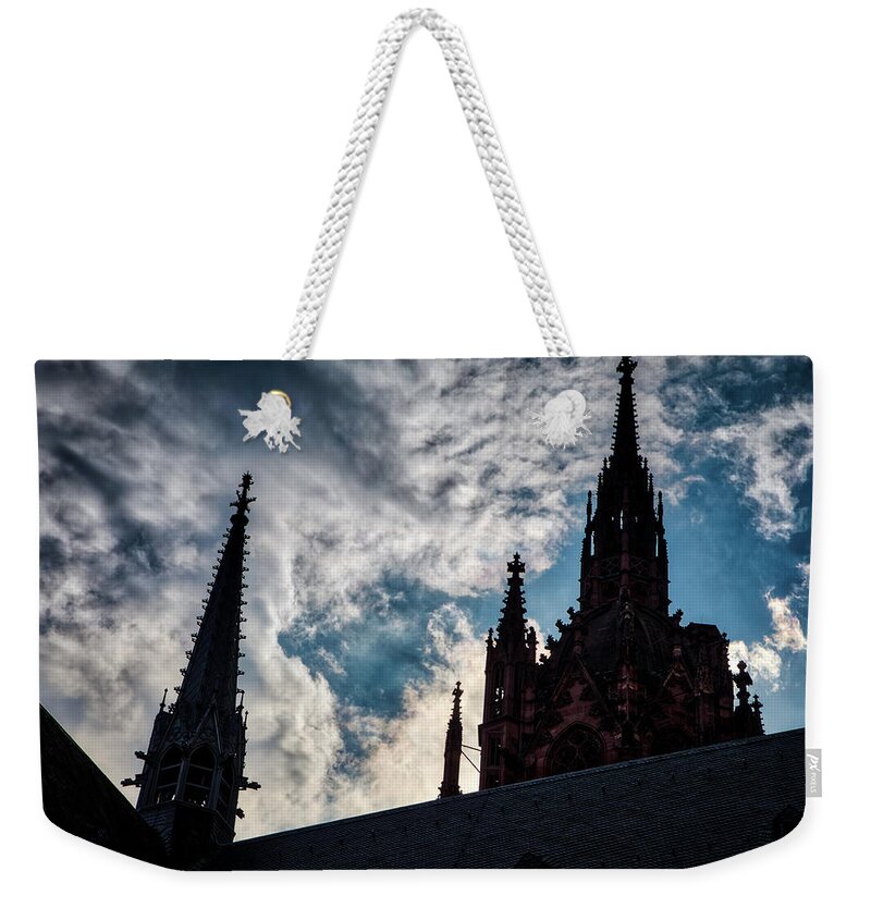 Cathedral Weekender Tote Bag featuring the photograph Frankfurt Cathedral by Ross Henton