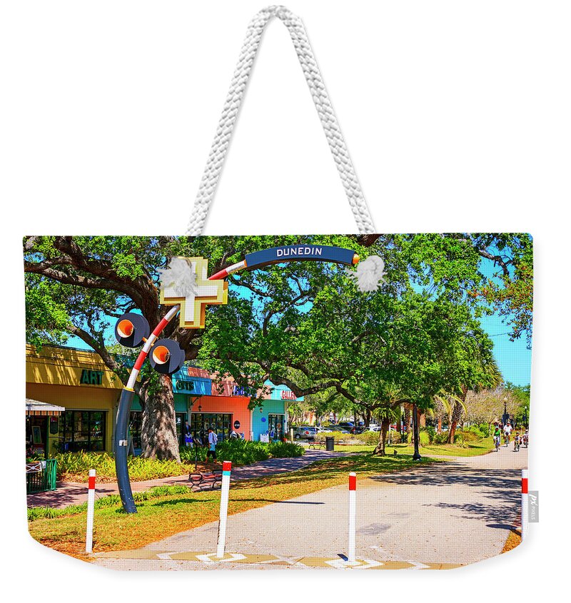 Fred Marquis Weekender Tote Bag featuring the photograph Fred Marquis Pinellas Trail by Chris Smith