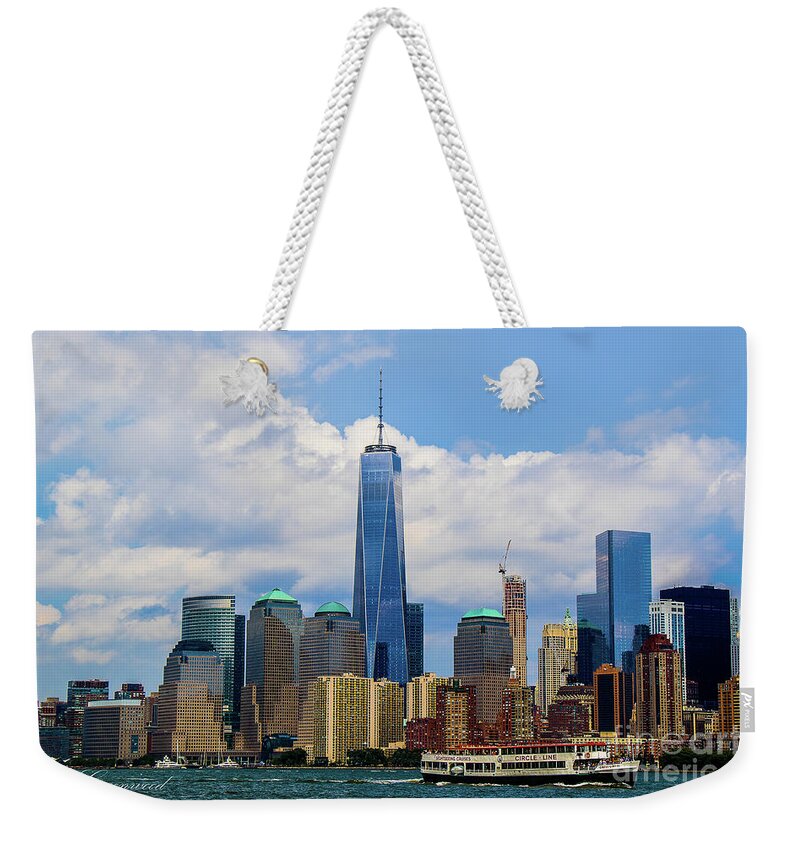 Nyc Weekender Tote Bag featuring the photograph Freedom Tower NYC by Les Greenwood