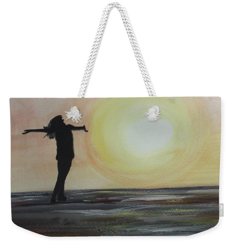 Freedom Weekender Tote Bag featuring the painting Freedom by Carole Robins