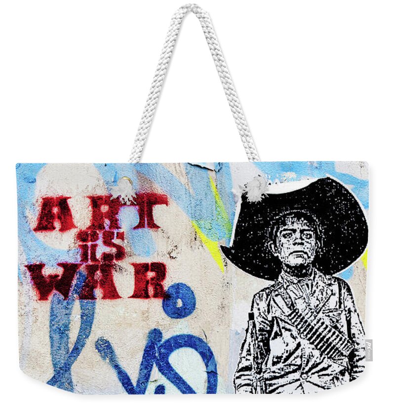 Art Is War Weekender Tote Bag featuring the photograph Freedom Fighter by Art Block Collections