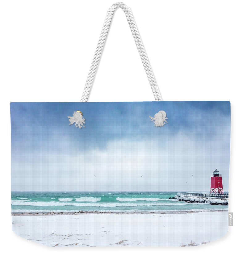 Usa Weekender Tote Bag featuring the photograph Freezing storm by Framing Places