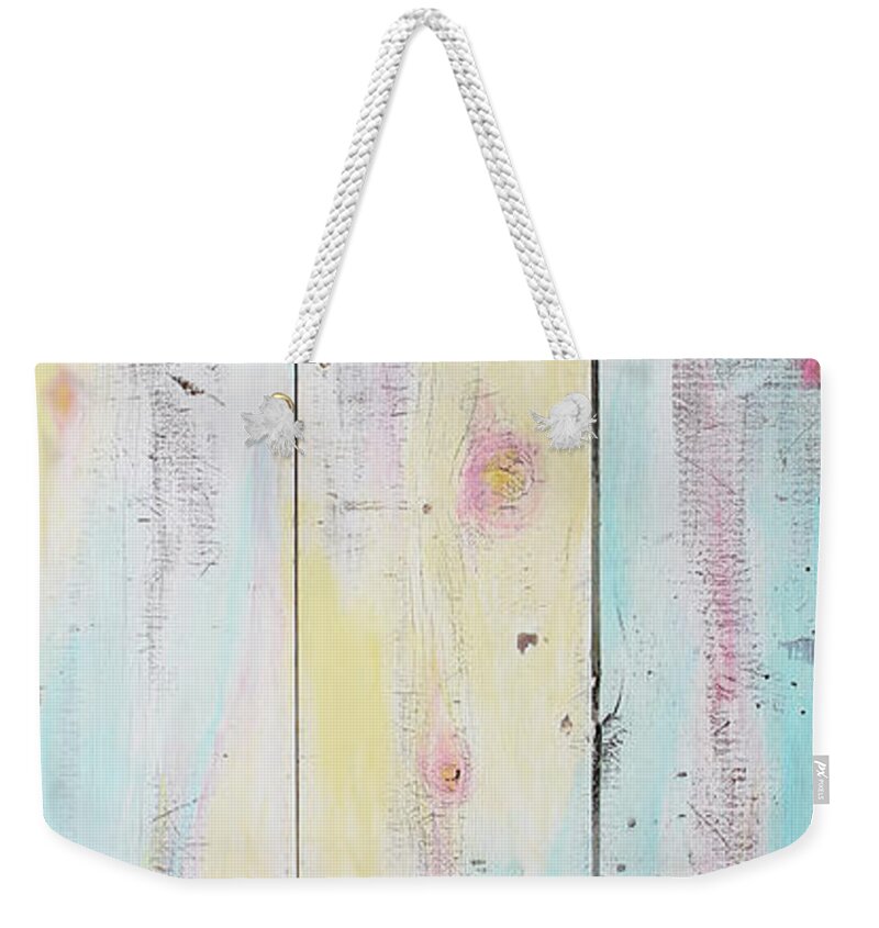 Door Painting Weekender Tote Bag featuring the painting French Door in California with Colors by Asha Carolyn Young