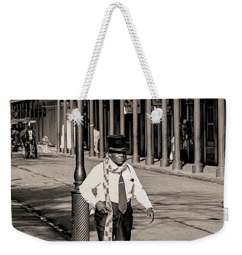 French Quarter Weekender Tote Bag featuring the photograph French Quarter As It Once Was by KG Thienemann