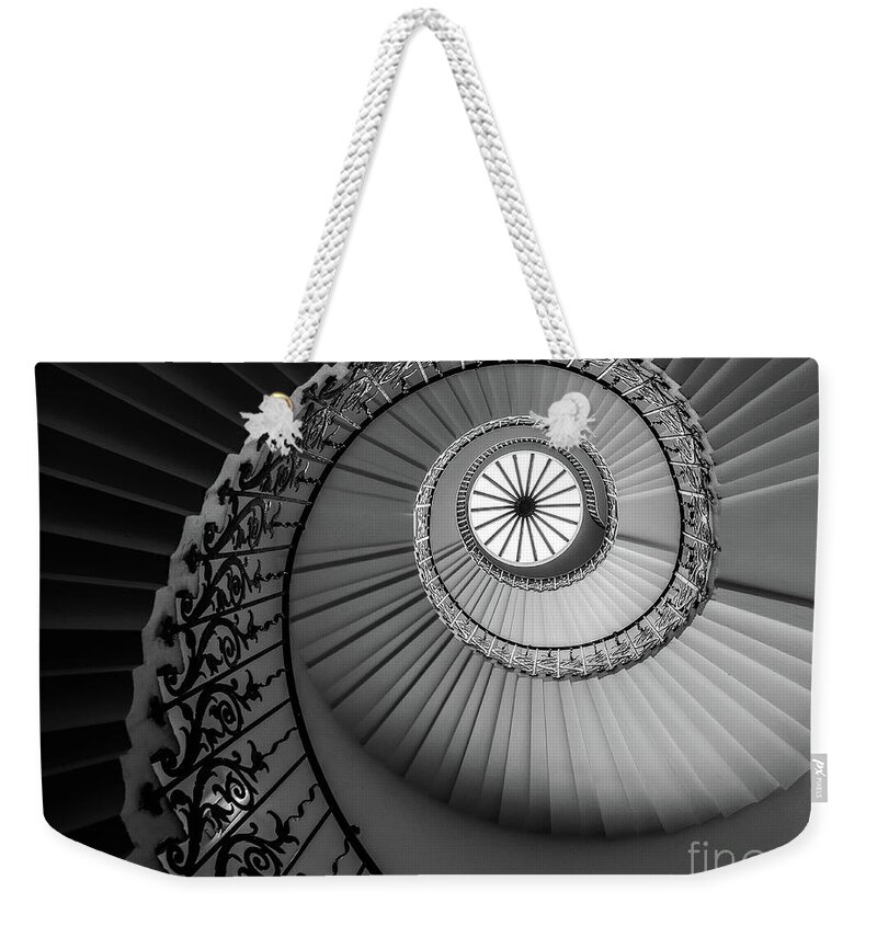 Fascinating Weekender Tote Bag featuring the photograph French Spiral Staircase 1 by Lexa Harpell