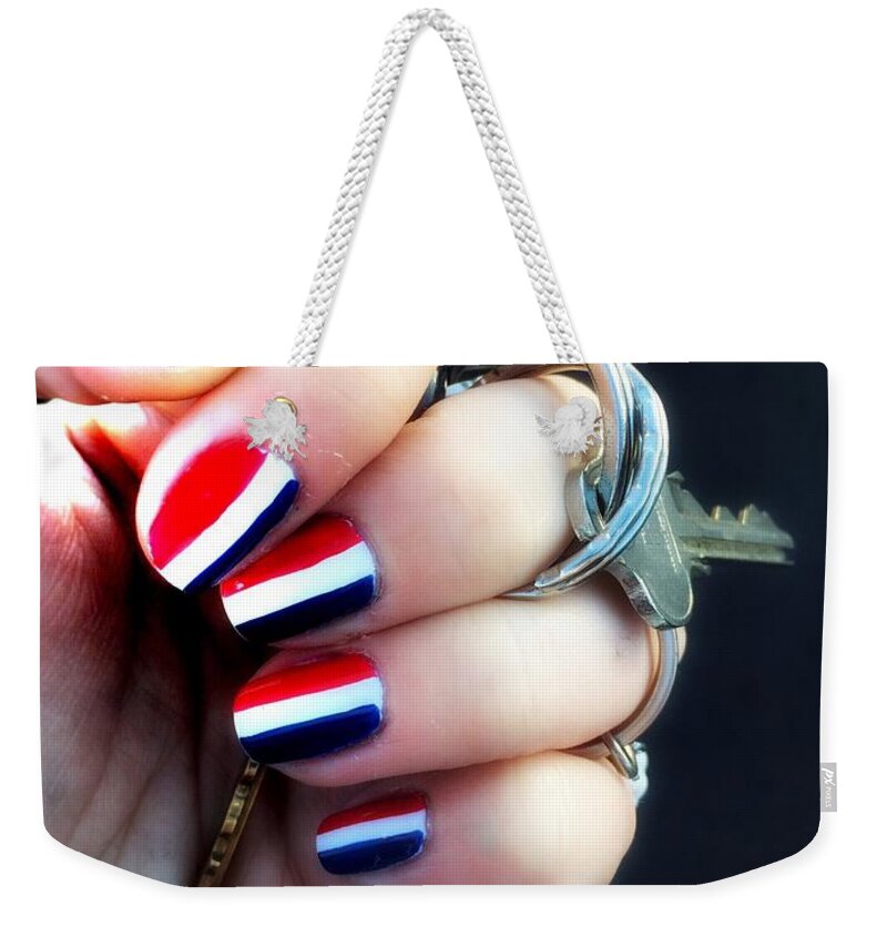 France Weekender Tote Bag featuring the photograph Frenchy Nails by HELGE Art Gallery