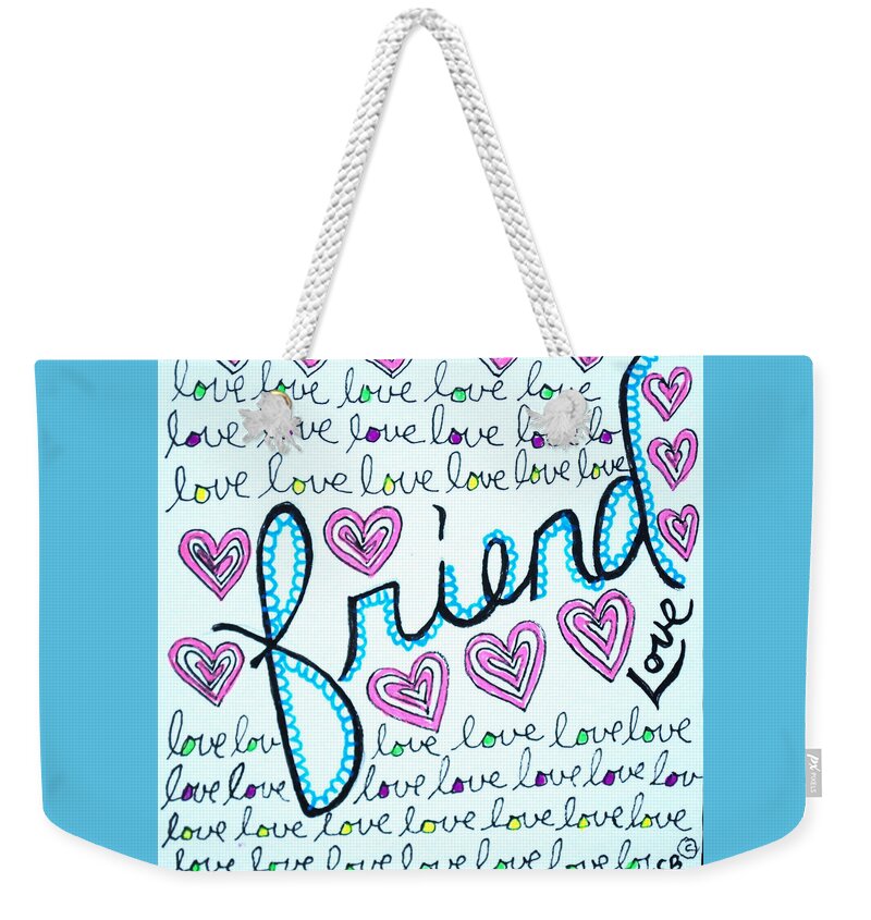 Caregiver Weekender Tote Bag featuring the photograph Friend by Carole Brecht