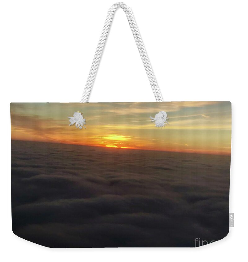 Sunset Weekender Tote Bag featuring the photograph Friendly Skies by Dennis Richardson