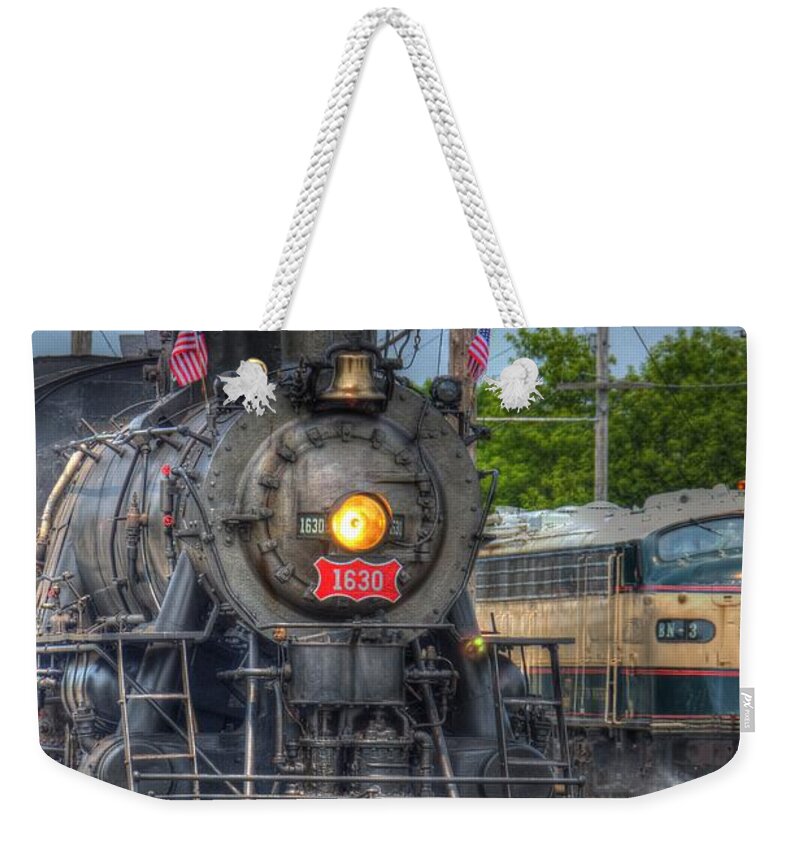 Frisco Weekender Tote Bag featuring the photograph Frisco 1630 Steam Engine by Robert Storost