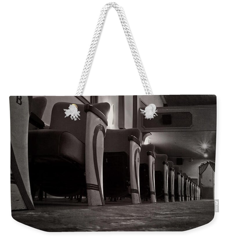 Empress Theatre Weekender Tote Bag featuring the photograph From a Theatre Mouse view - 365-334 by Inge Riis McDonald