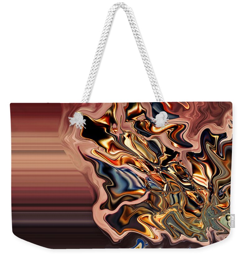 Motion Weekender Tote Bag featuring the digital art From Beyond V by Jim Fitzpatrick