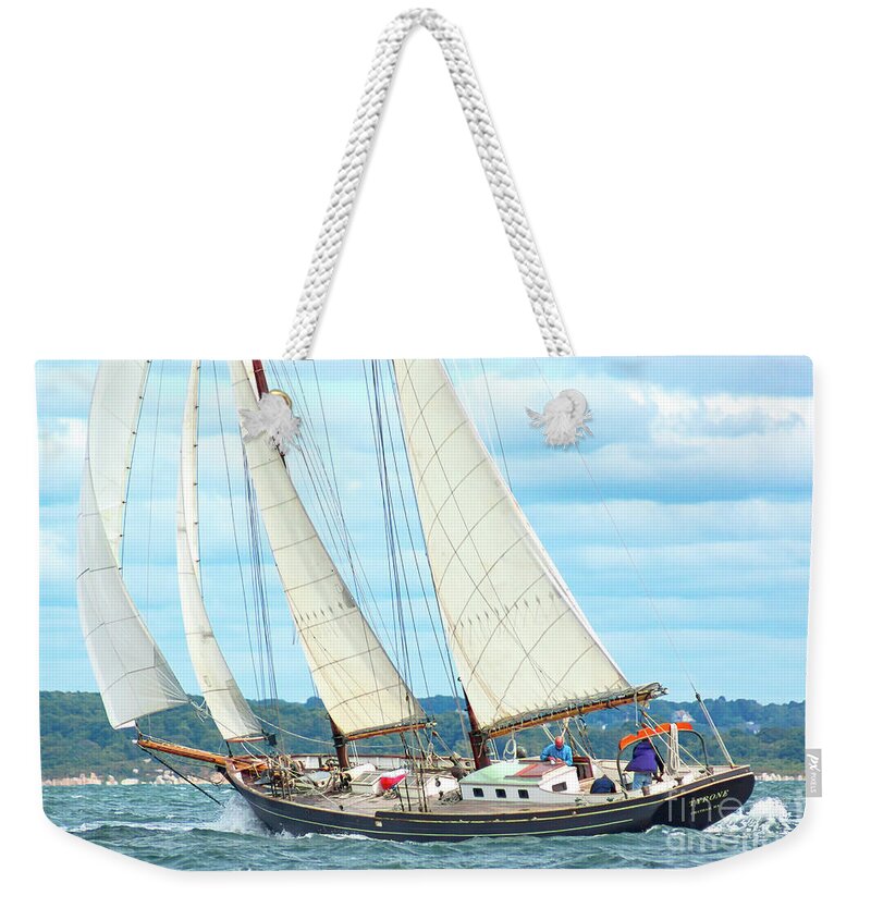 Amistad Weekender Tote Bag featuring the photograph From Chatham by Joe Geraci
