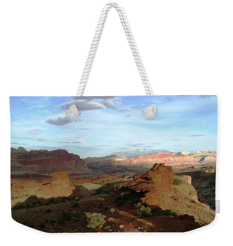 Capitol Reef Np Weekender Tote Bag featuring the photograph From Sunset Point 2 by Rich Bodane