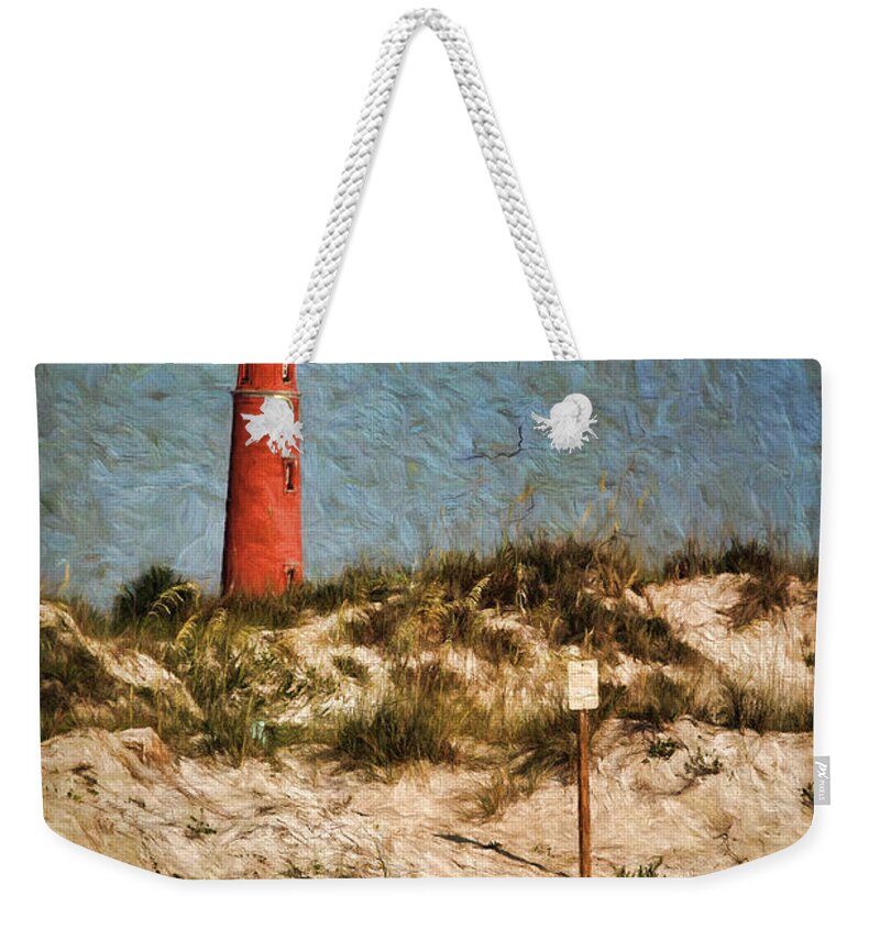 Debroah Benoit Weekender Tote Bag featuring the painting From The Beach by Deborah Benoit