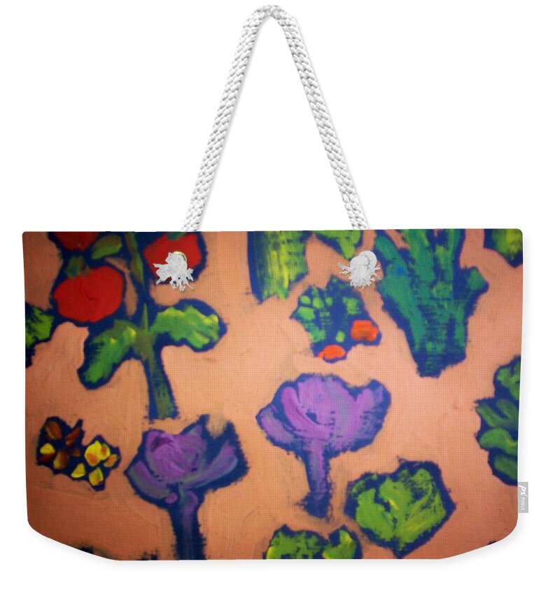 Vegetables Weekender Tote Bag featuring the painting From the Earth by Winsome Gunning