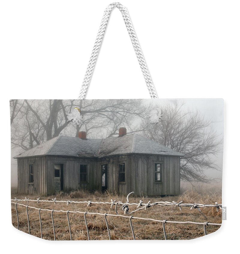 Farm Weekender Tote Bag featuring the photograph Frosty Fog by Christopher McKenzie
