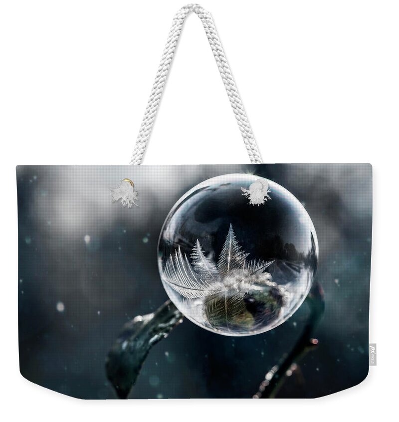 Ball Weekender Tote Bag featuring the photograph Frozen world by Jaroslaw Blaminsky