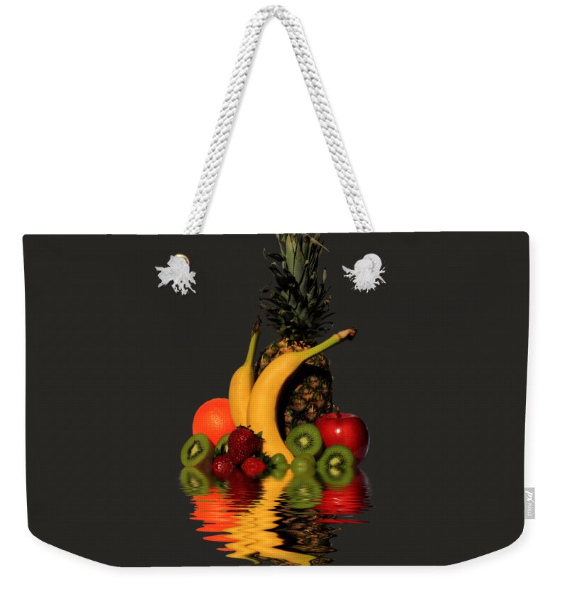 Fruit Weekender Tote Bag featuring the photograph Fruity Reflections - Dark by Shane Bechler