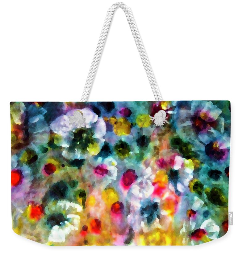 Flowers Weekender Tote Bag featuring the digital art Full Bloom by Don Wright