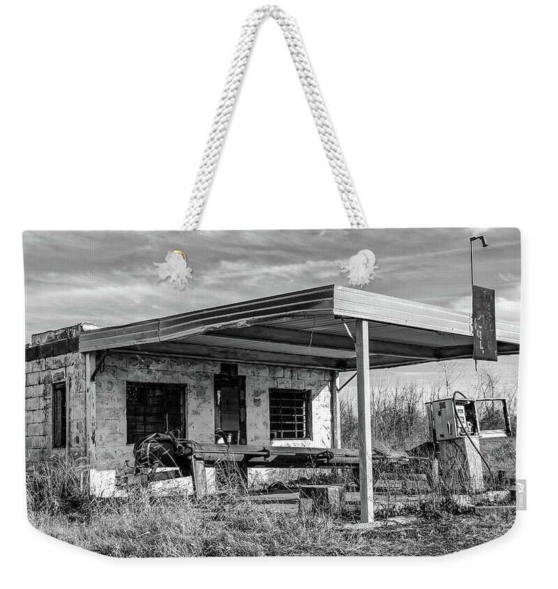 Abandoned Weekender Tote Bag featuring the photograph Full Service by Holly Ross
