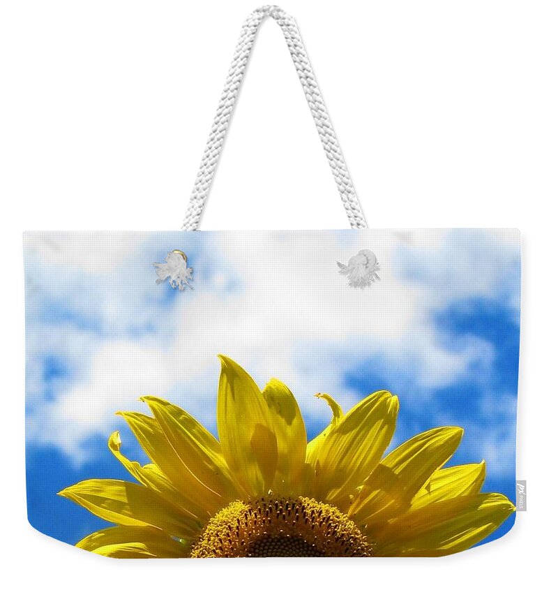 Flaxen Weekender Tote Bag featuring the photograph Fun In The Sun by Angela Davies