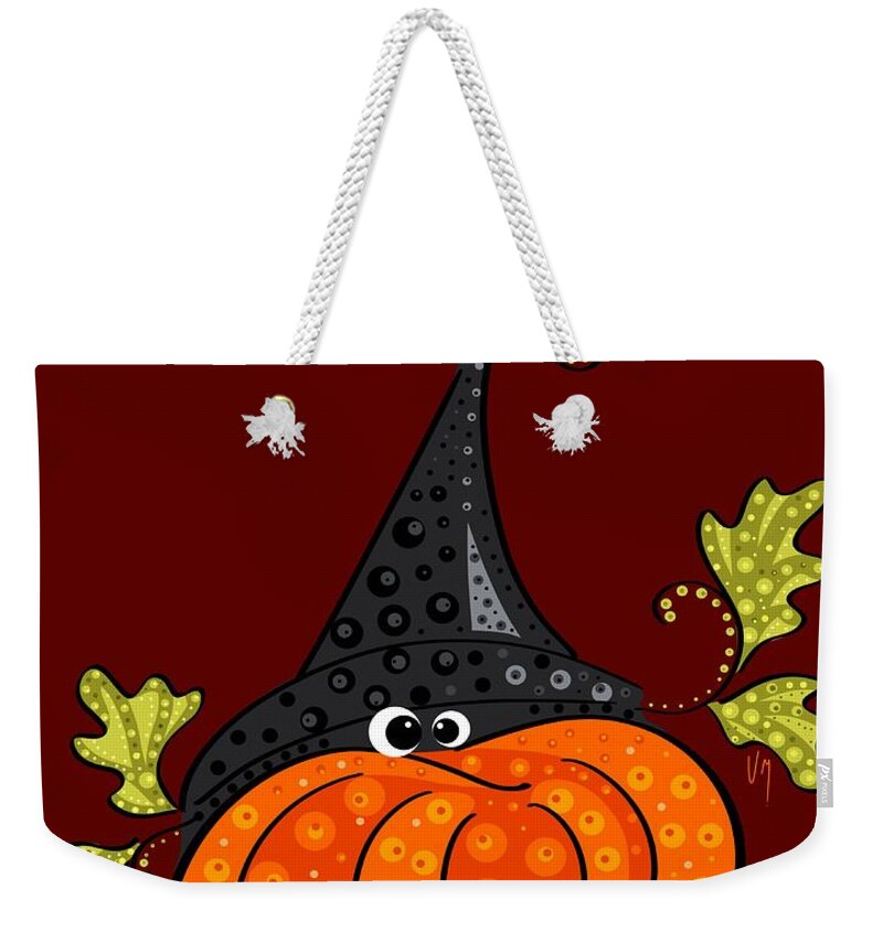 Halloween Weekender Tote Bag featuring the painting Funny Halloween by Veronica Minozzi