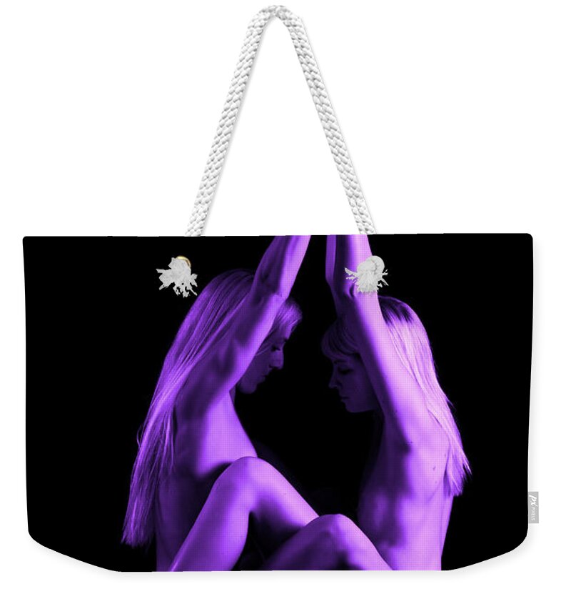 Artistic Photographs Weekender Tote Bag featuring the photograph Fusion point by Robert WK Clark