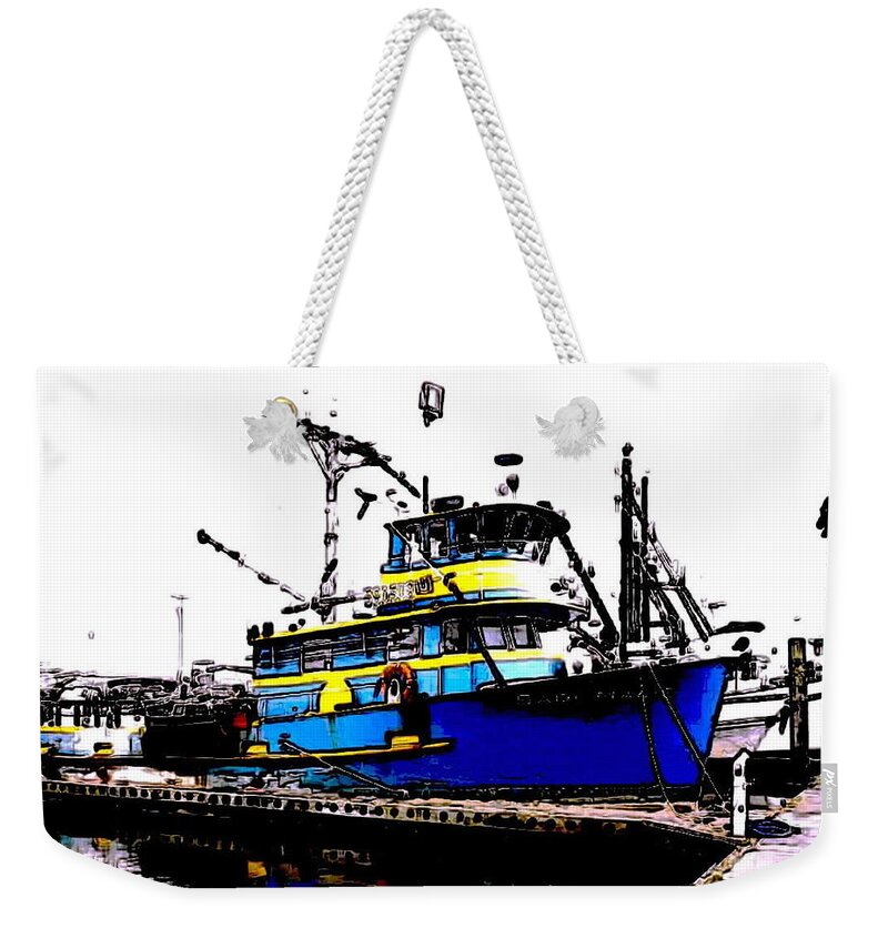 Ships Weekender Tote Bag featuring the photograph F V Sadi Marie by A L Sadie Reneau