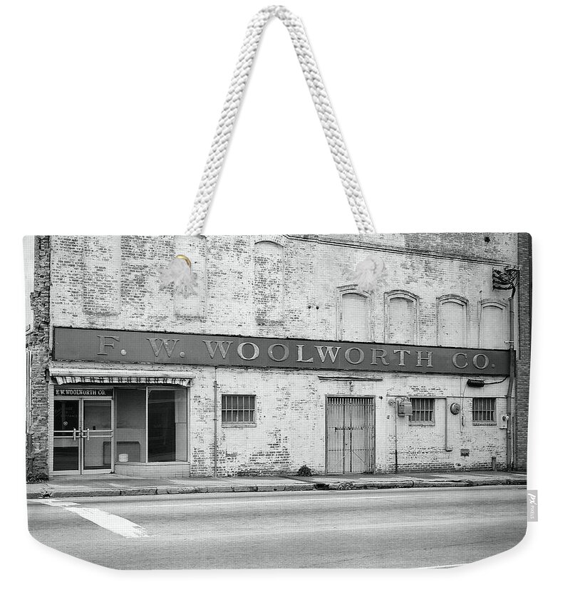 Fine Art Weekender Tote Bag featuring the photograph F.W. Woolworth Co. by Rodney Lee Williams