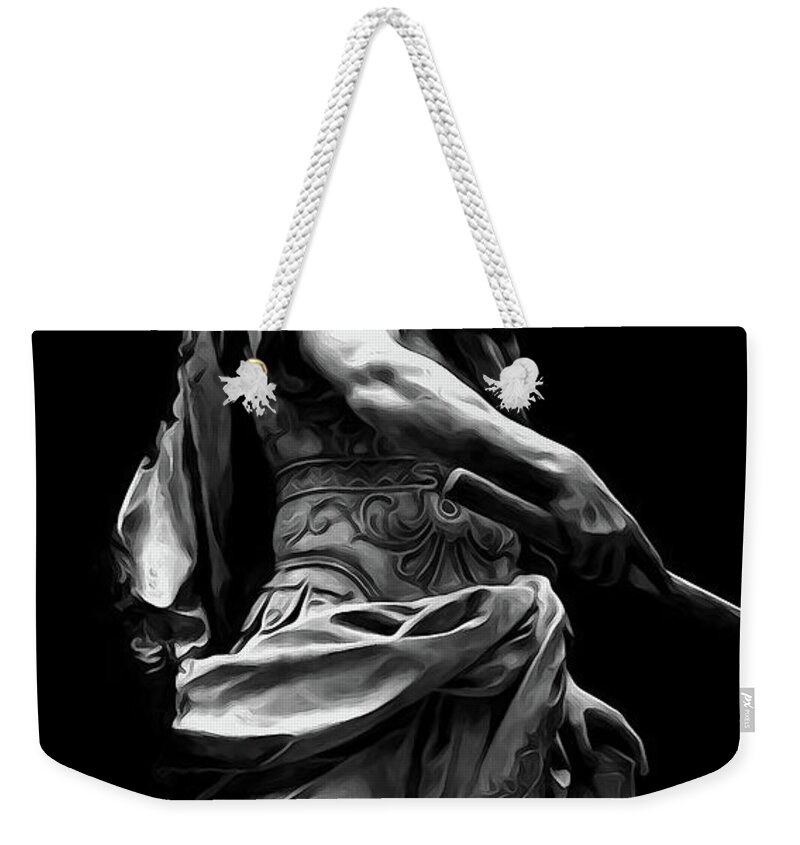 Gaius Julius Caesar Weekender Tote Bag featuring the painting Gaius Julius Caesar - 02 by AM FineArtPrints