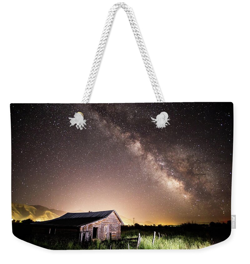 Star Valley Weekender Tote Bag featuring the photograph Galaxy in Star Valley by Wesley Aston