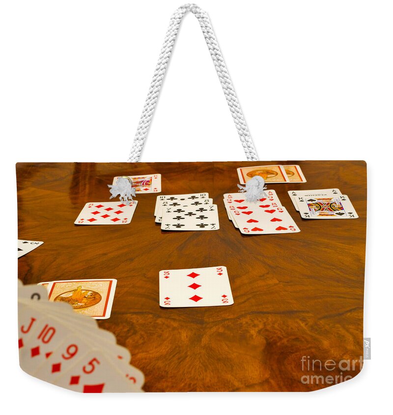 Game Of Bridge Weekender Tote Bag featuring the photograph Game of bridge by Louise Heusinkveld