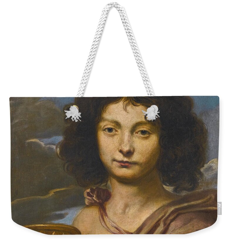 Circle Of Nicolas Regnier Weekender Tote Bag featuring the painting Ganymede by Circle of Nicolas Regnier
