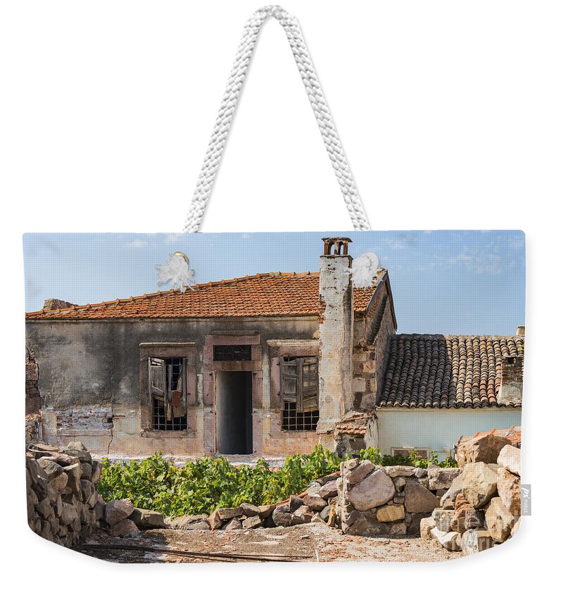Cunda Island Weekender Tote Bag featuring the photograph Garden House by Bob Phillips