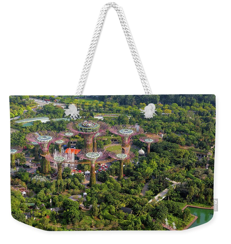 Gardens By The Bay Weekender Tote Bag featuring the photograph Gardens by the Bay by David Gn